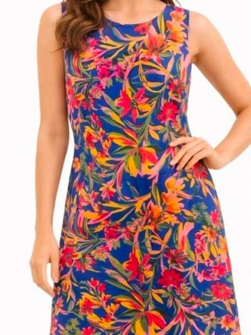 J.Crew Sleeveless Sheath Dress Tropical Floral Print size 2